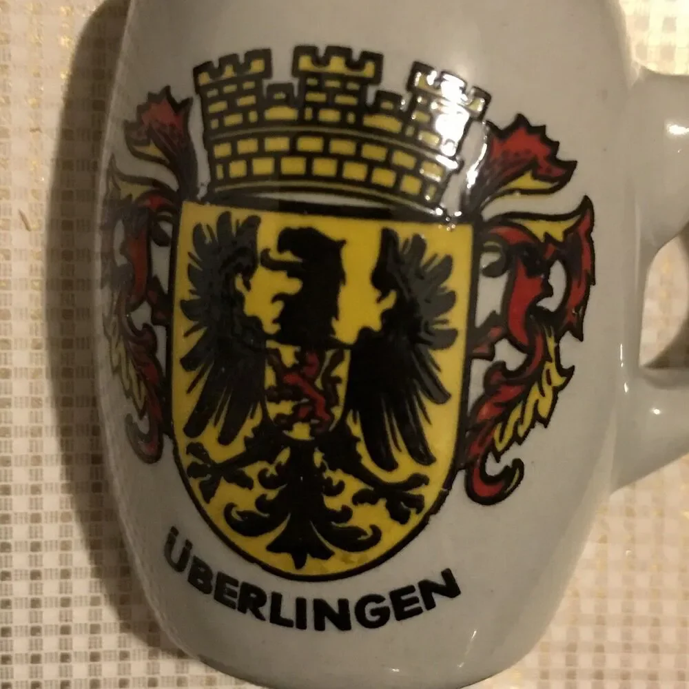Friedrichshafen A Bodensee Souvenir German Decanter & Shot Glass Set